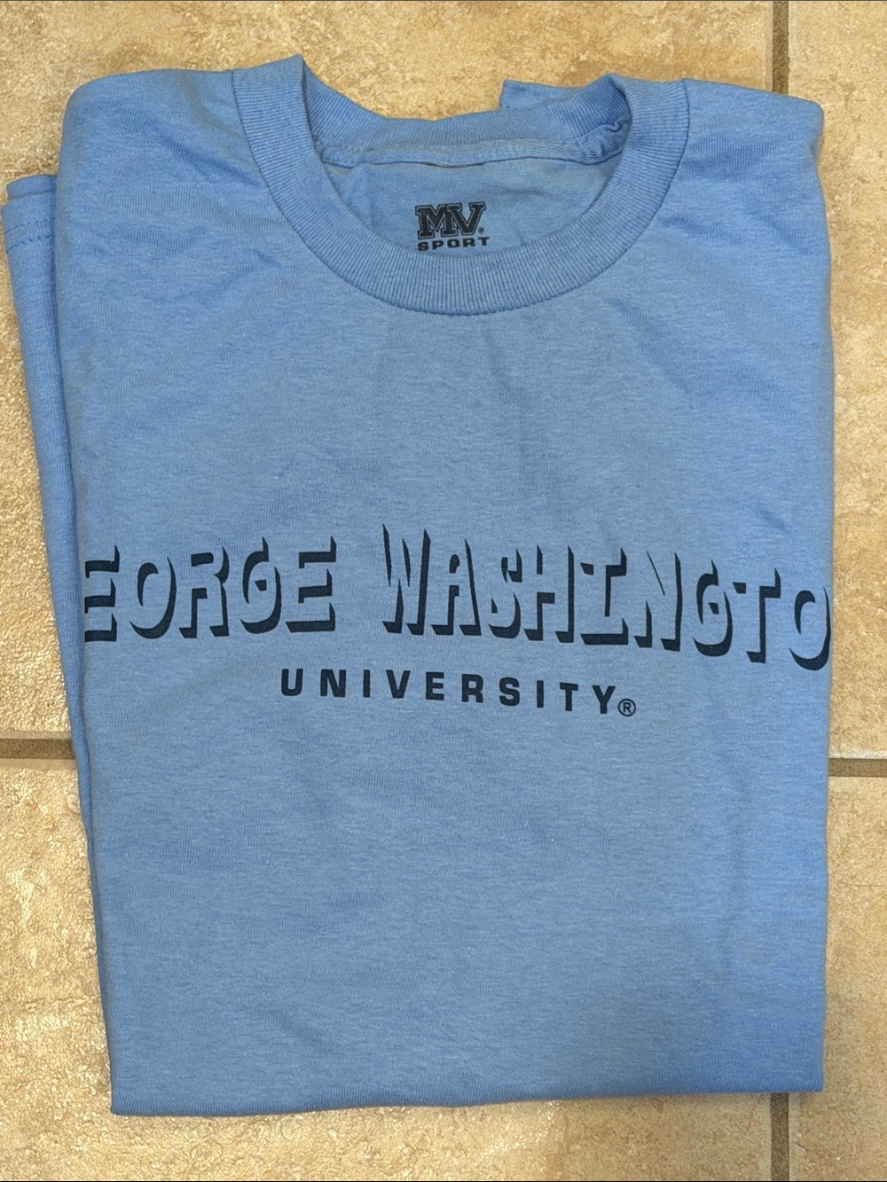 George Washington University Light Blue Logo Tee